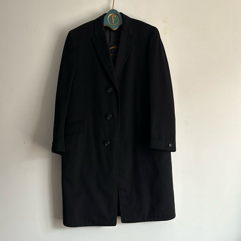 Vintage Sterlingware Coat of Distinction Long Peacoat Winter Wool coat Mens L